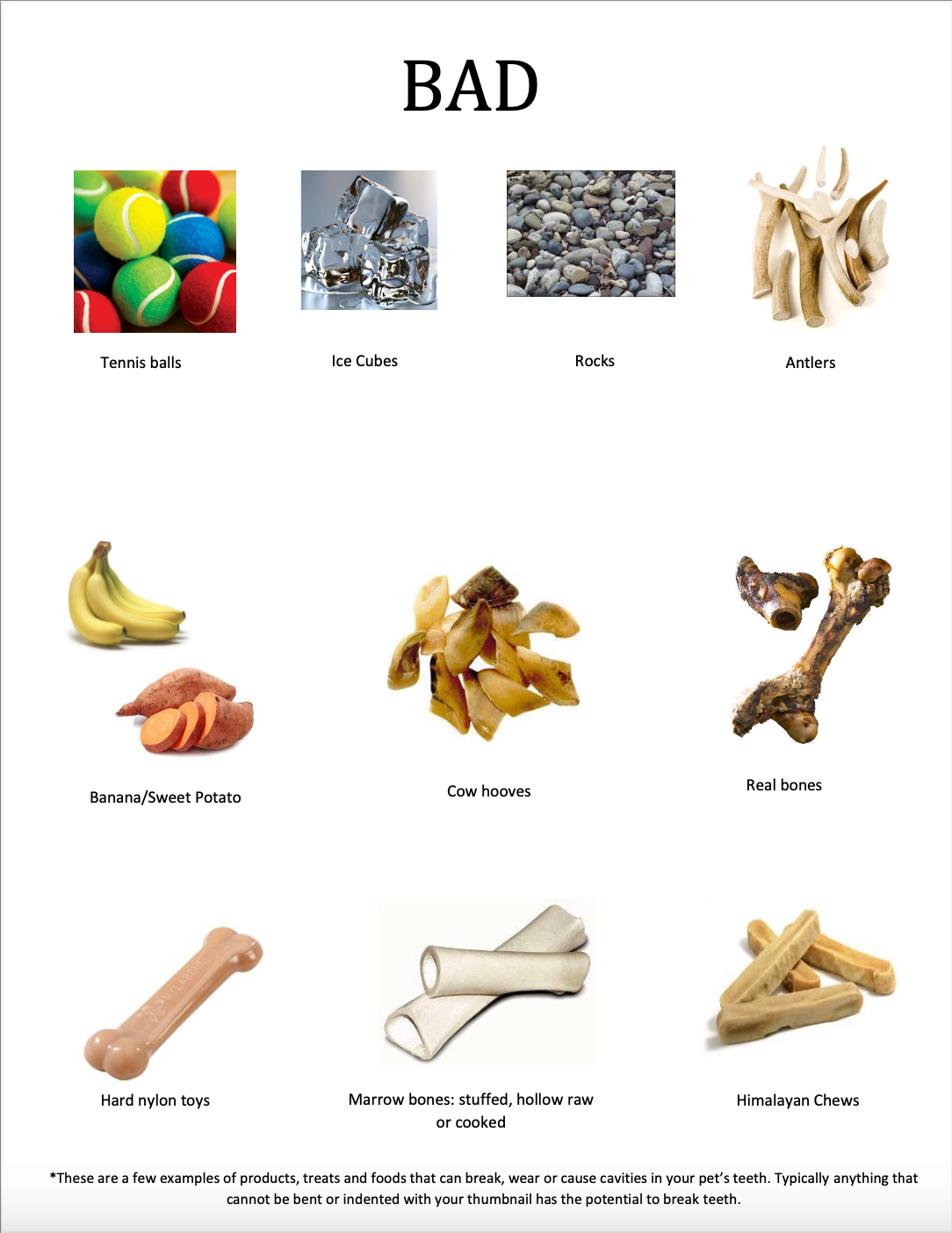 Bad Chew List